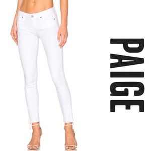 PAIGE Verdugo Ankle - Crisp White - Size 30